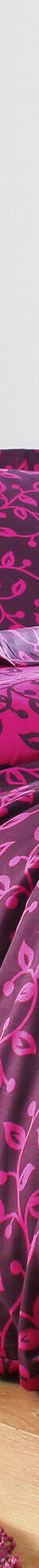 Linge de lit Héritage flanelle à motifs volutes (fuchsia / prune) Linge de lit Héritage flanelle à motifs volutes (fuchsia / prune)
